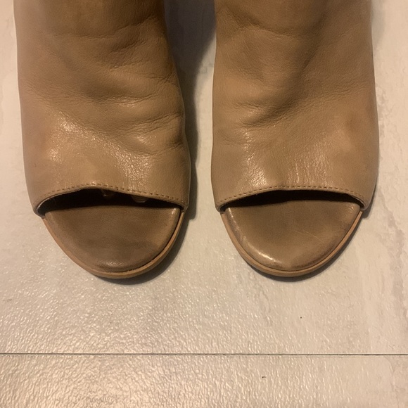 Betty Barclay Women's Tan Open Toe Heeled Ankle Boots Size 9 - Picture 8 of 12